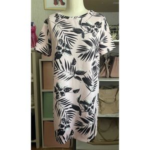 Forever 21 Pink Dress With Leaf Print
